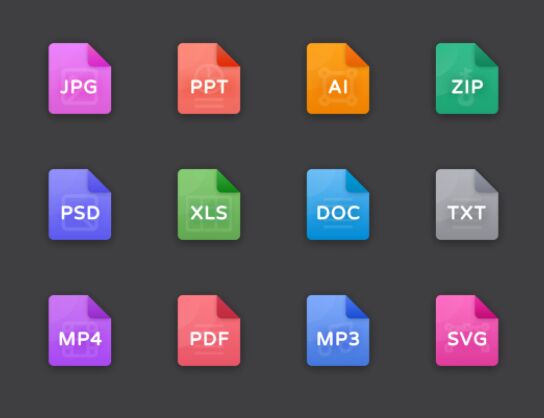 14 File Type (Extension) Icons Figma