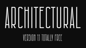 Architectural Font