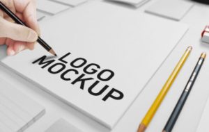 Simple Logo Mockup PSD