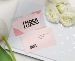 2 Modern Business Card PSD Mockups