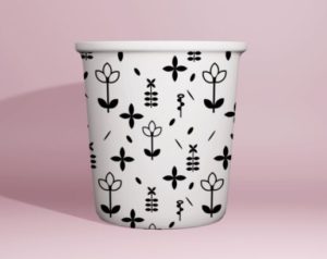 Editable Paper Cup Mockup PSD