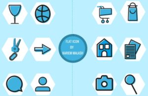 Flat Duotone Icon Set (AI & PSD)