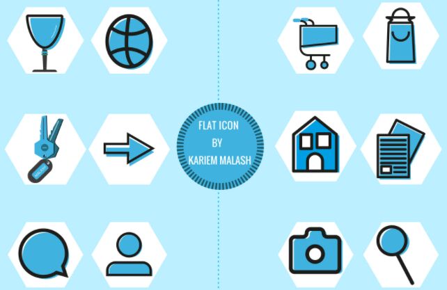 Flat Duotone Icon Set (AI & PSD)
