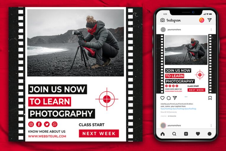 Instagram Banner Template For Photography