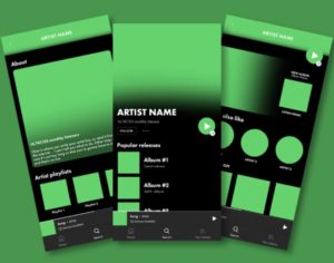 Editable Spotify PSD Mockups