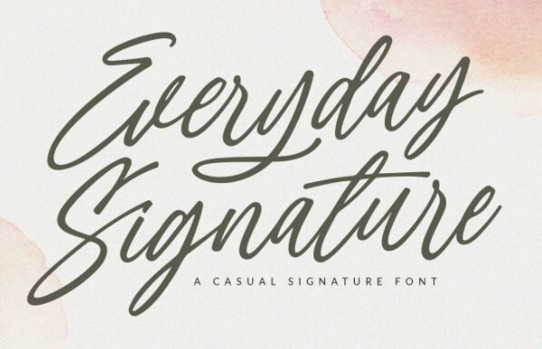 Everyday Signature Font