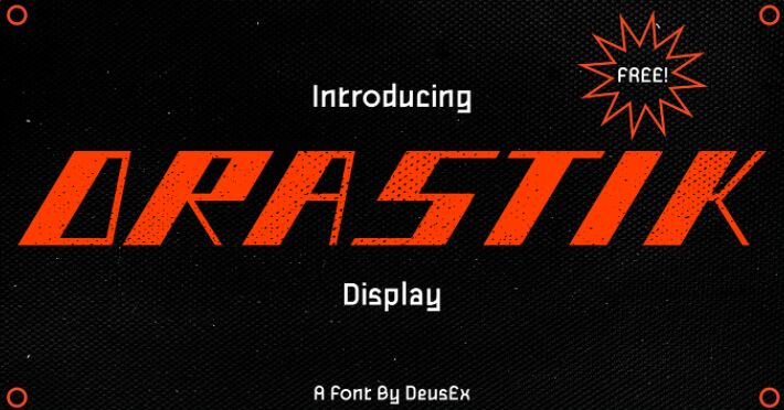 Drastik Display Font
