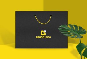 Simple Plain Shopping Bag PSD Mockup