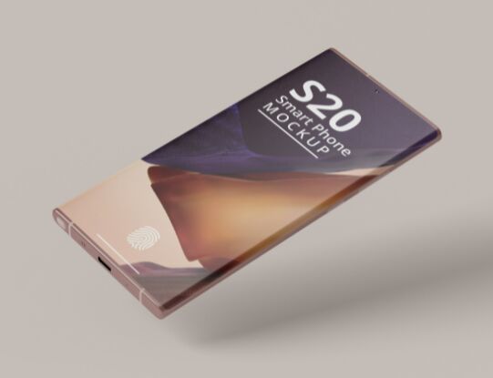 Samsung Galaxy S20 Smartphone Mockup PSD