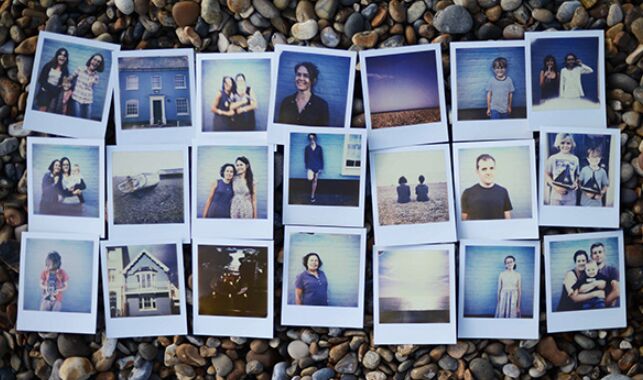 Polaroid Frames Mockup PSD