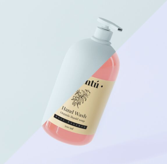Liquid Soap Bottle Mockup