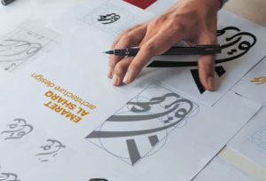 Realistic Sketches PSD Mockup