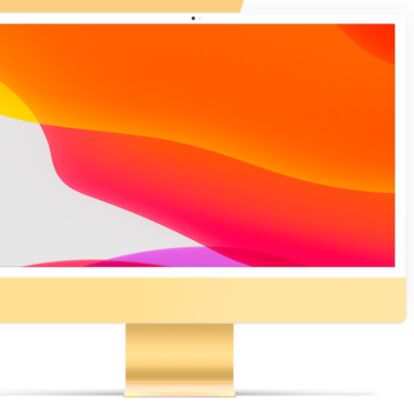 Minimal iMac 24 Mockup PSD