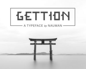GETTION Display Font