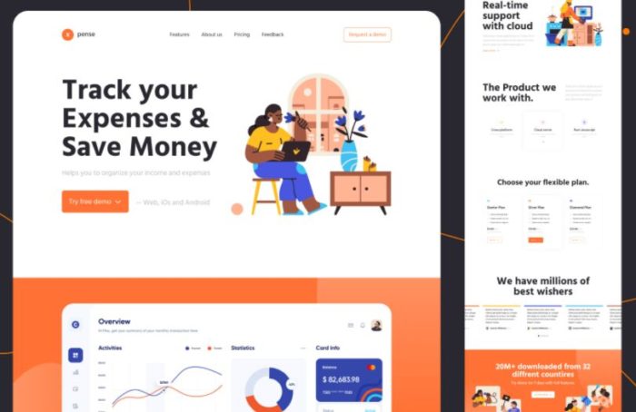 Download Free SaaS Landing Page Figma Template - Free Figma