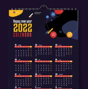 Premium Quality Calendar 2022 Template PSD