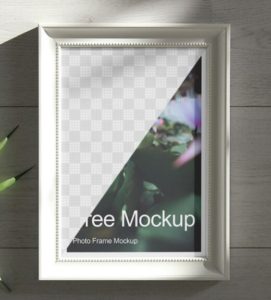 Realistic Wall Photo Frame Mockup (TIF)