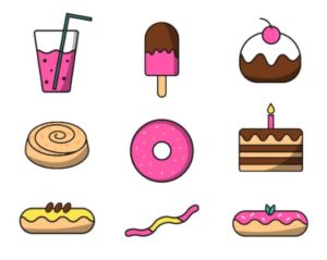 Sweet Icon Pack Vector
