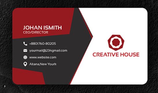 Geometric Business Card PSD Mockup