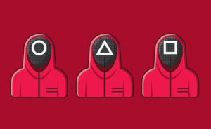 Squid Game Masks Illustration