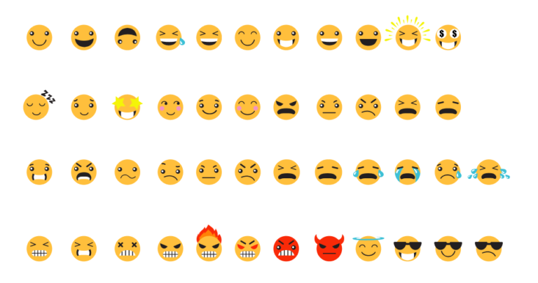 Flat Emojis Figma