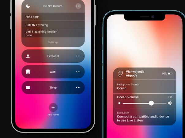 iOS 15 Control Panel UI KIT Figma