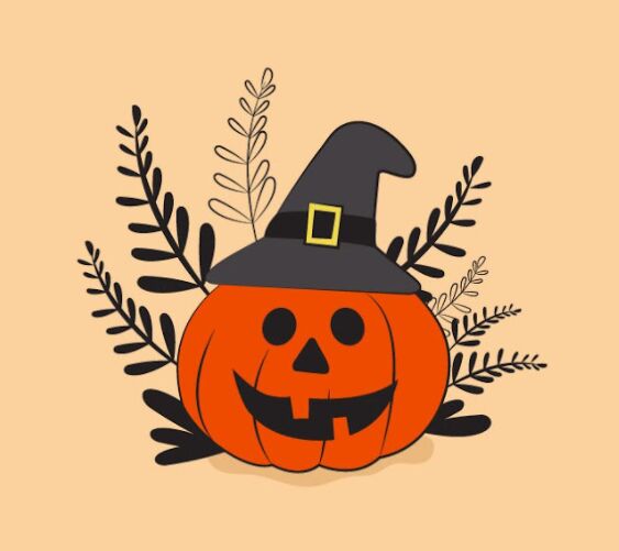 Lovely Halloween Pumpkin Illustration Vector