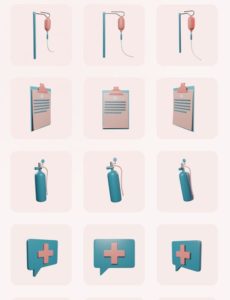 3D Healthcare Icons Figma