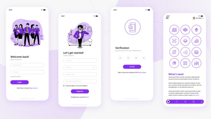 Login UI Design Adobe XD