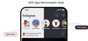 Neumorphic Style Instagram UI Kit Figma