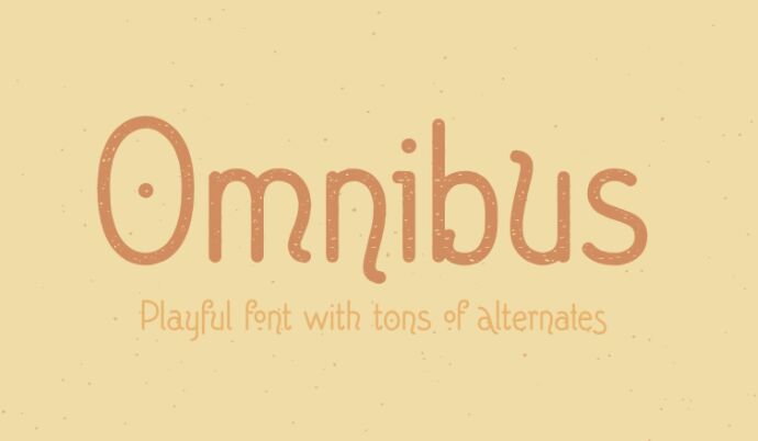 Omnibus Playful Font