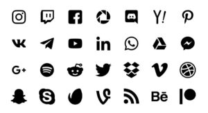 28 Social Media Icons Figma