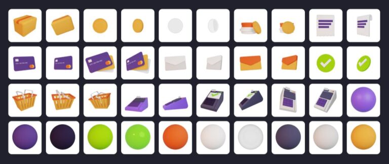 3D E-commerce Icons Pack Figma