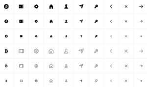 Icon Set For Bitcoin Apps