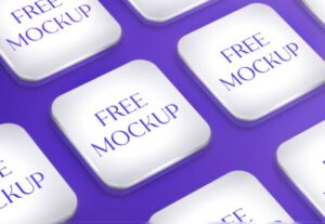 Icon Showcase Mockup PSD