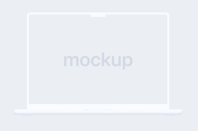 MacBook Pro 2021 Clay Mockup Figma