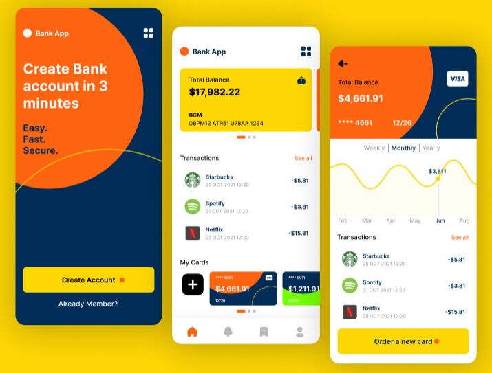 Bank App Mobile UI Design Figma