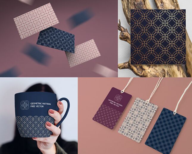 Geometric Pattern Set Vector
