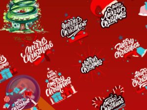 Merry Christmas Design Elements Vector