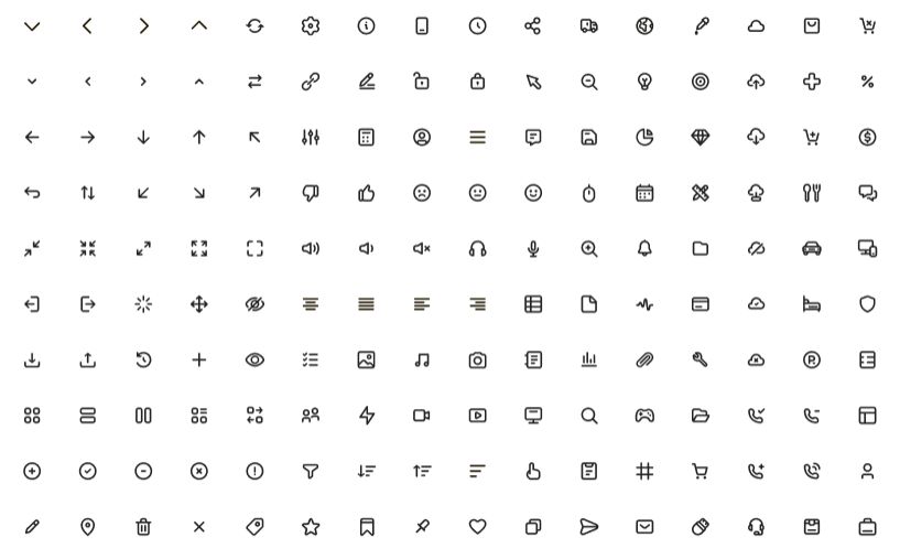 Download Free 160 Open Source UI Icons Figma - Free Figma, Web Icons