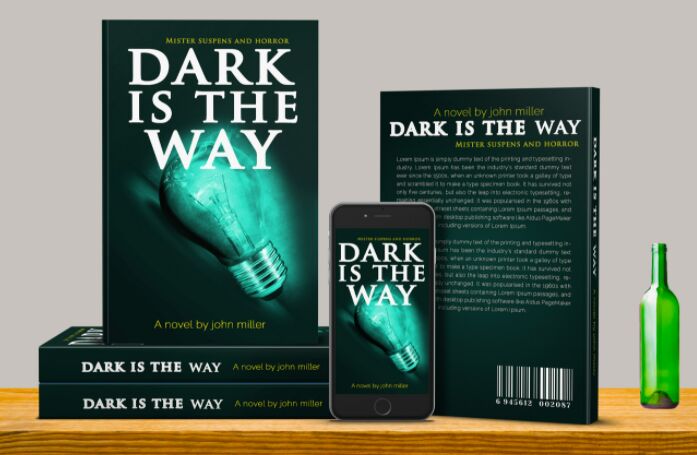 Book Cover Promo Template With Phone E-reader PSD