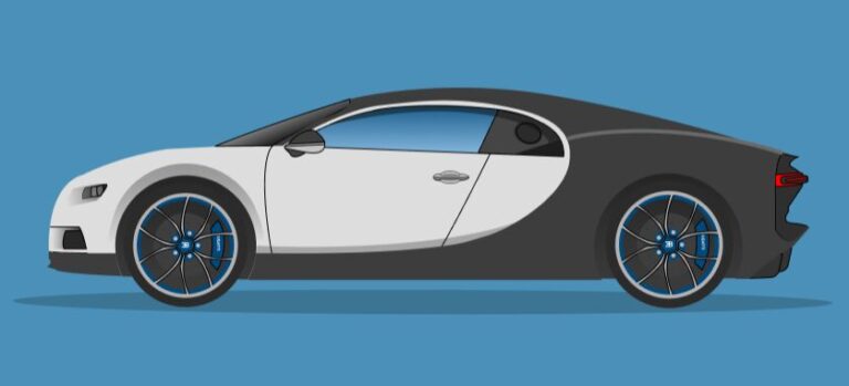 Bugatti Chiron Vector Illustration Figma