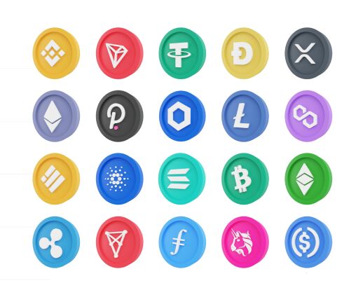 20 3D Cryptocurrency Icons Figma