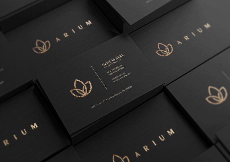 Luxury premium business card design