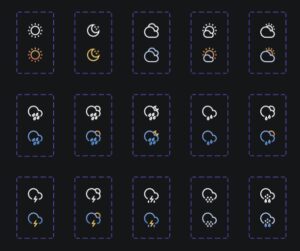 27 Well-designed Weather Icons