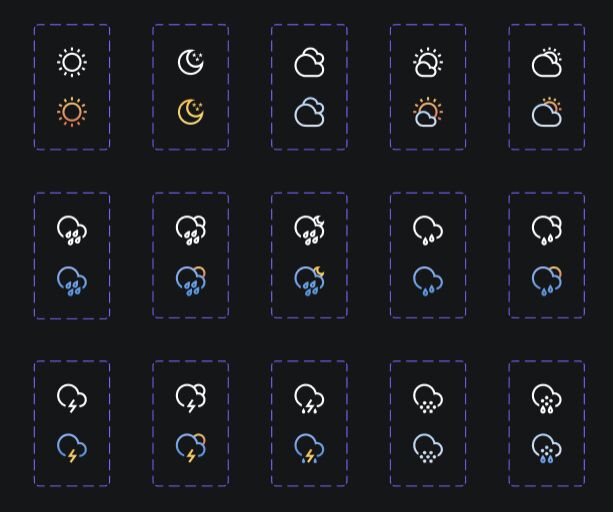 27 Well-designed Weather Icons