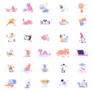 30 Lovely Illustrations For App Error State