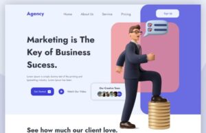 Modern Agency Landing Page Design Figma