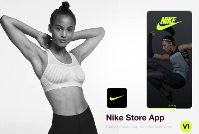 Nike Shop App Design Adobe XD