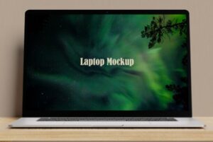 Hi-Res Laptop Mockup PSD